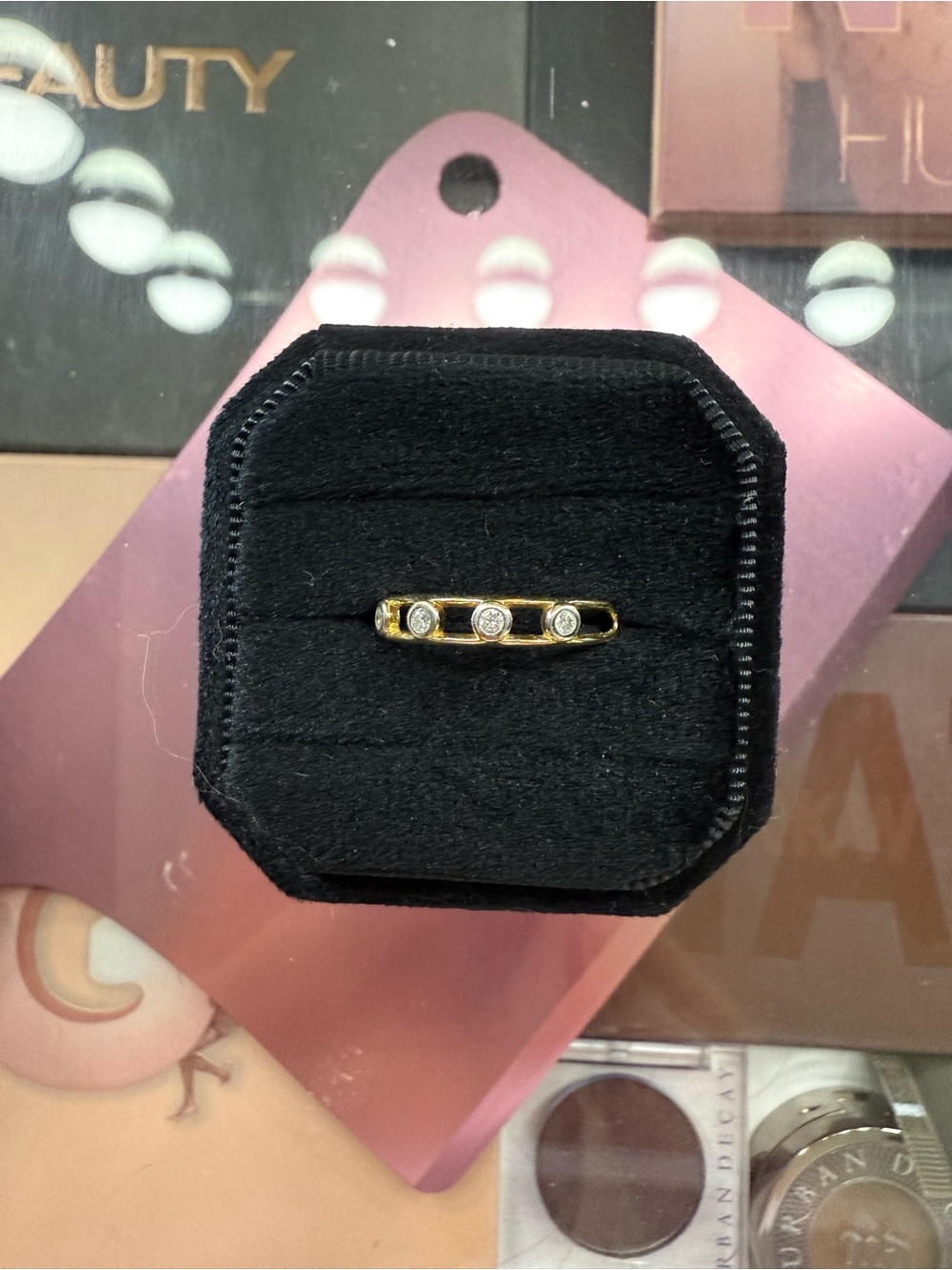 Two-Tone Diamond Bubble Band